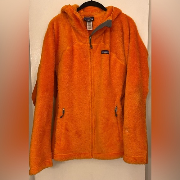 Patagonia R3 Hi-Loft Hoody Mango Orange Size XL - Picture 2 of 9